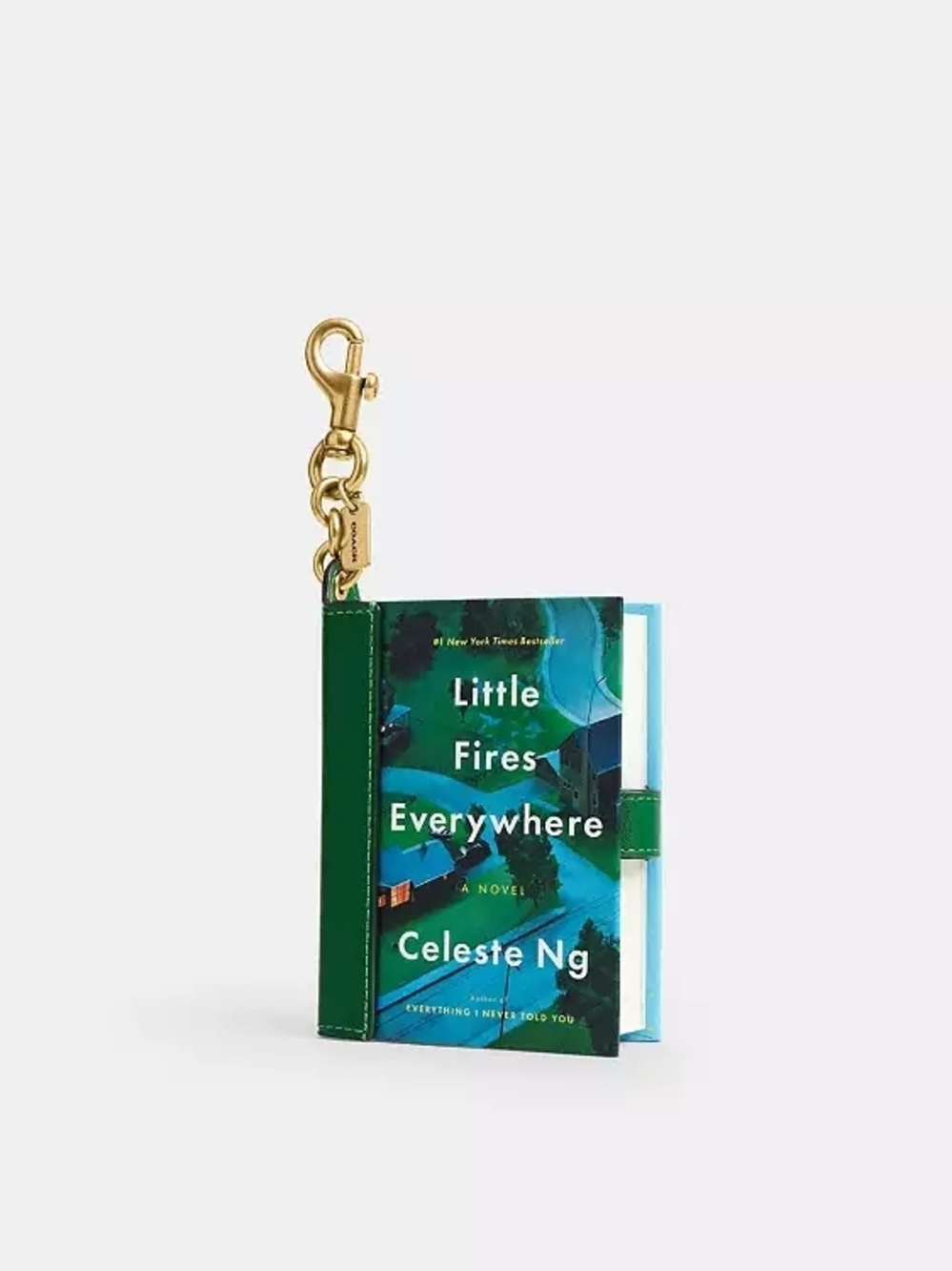 Coach Little Fires Everywhere Book Charm with Gold Hardware